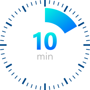 The 10 minutes, stopwatch vector icon, digital timer. clock